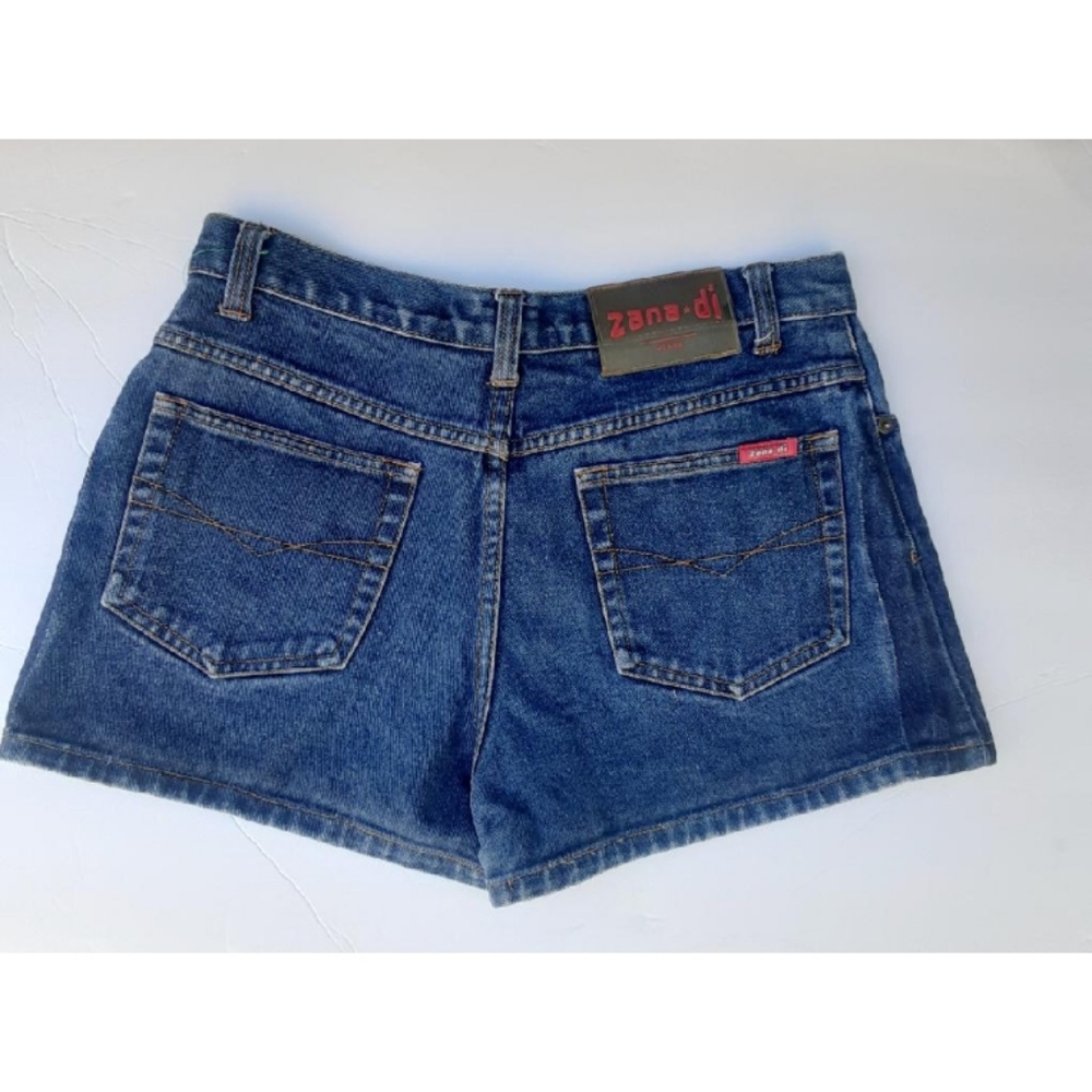 SOLD Blue Mid Rise Denim Shorts 100% Cotton